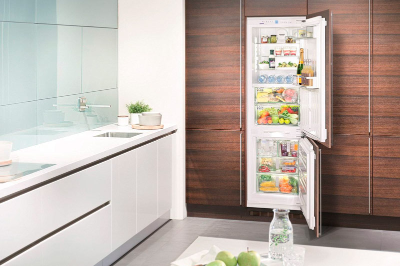 Встраиваемые холодильники с морозильной камерой