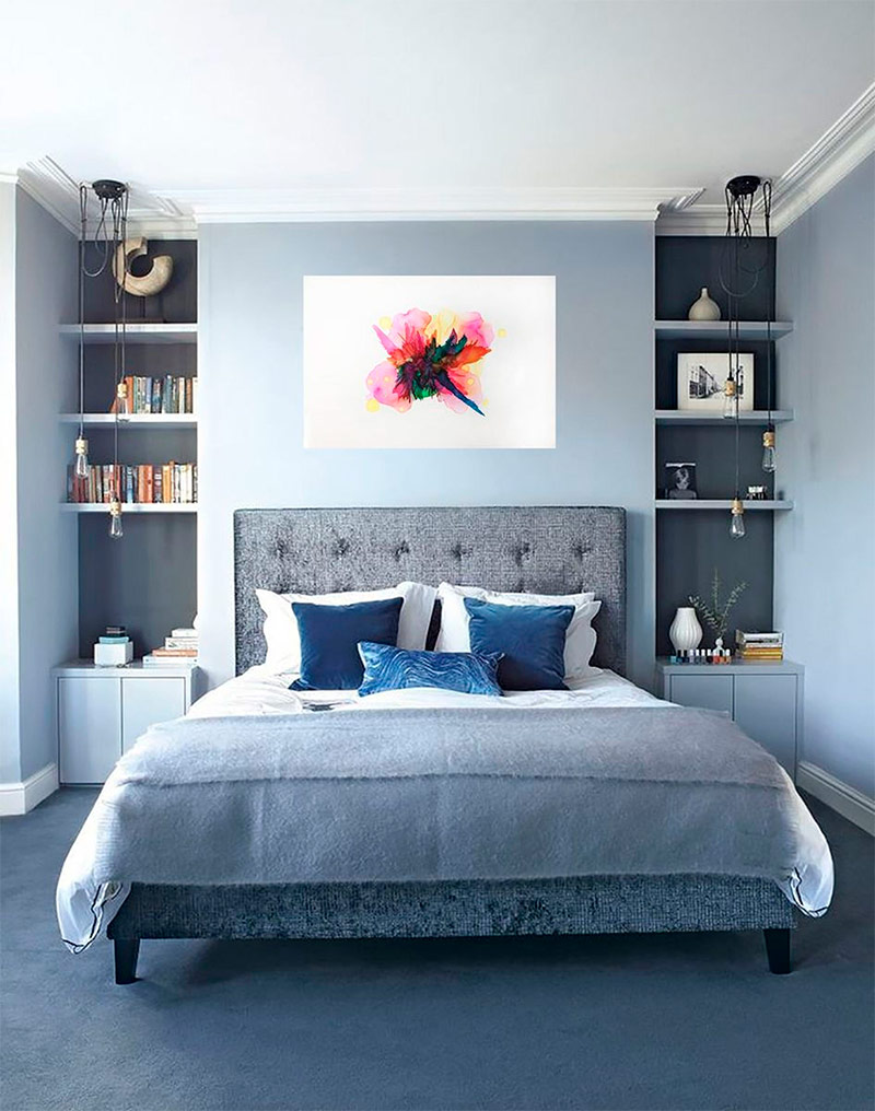 Дизайн синей спальни [100+ фото] — идеи интерьера, варианты оформления дизайна