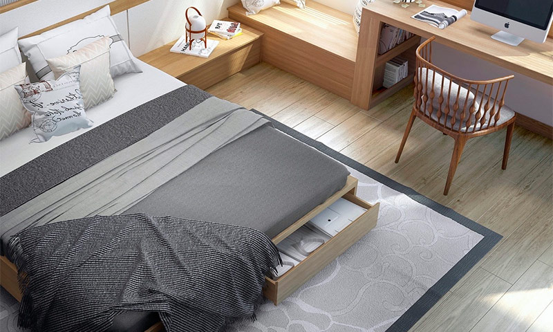 Дизайн спальни простой стиль