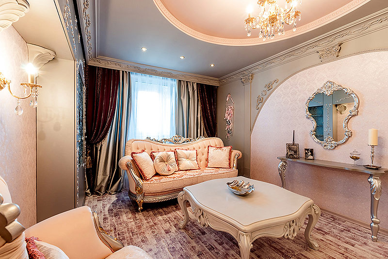 Стиль барокко в интерьере фешенебельной парижской квартиры
