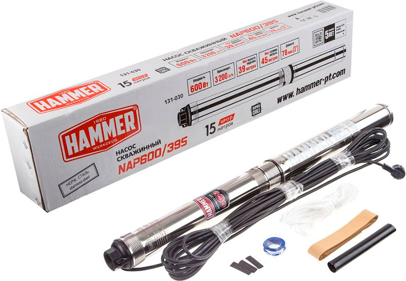 Комплектация Hammer NAP 600 39S