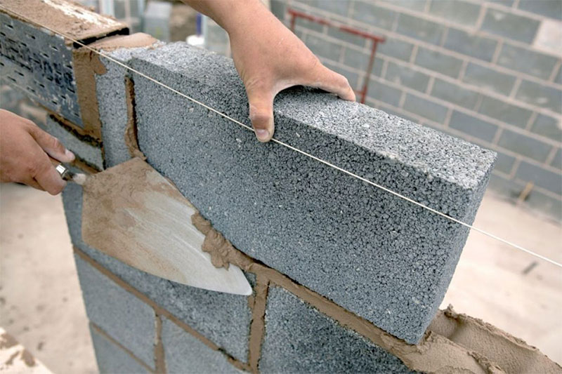 Кладка керамзитобетонных блоков цементным раствором строительные растворы и их классификация и свойства