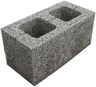 Двухпустотный керамический блок
