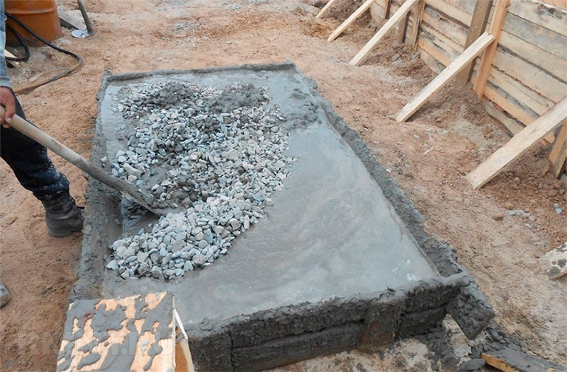 как приготовить бетон с гравием