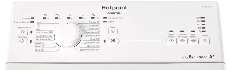 Управление Hotpoint Ariston WMTL 601 L